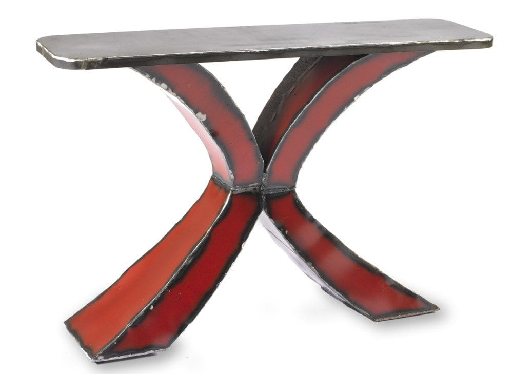 Red X Console Table Gatski Metal