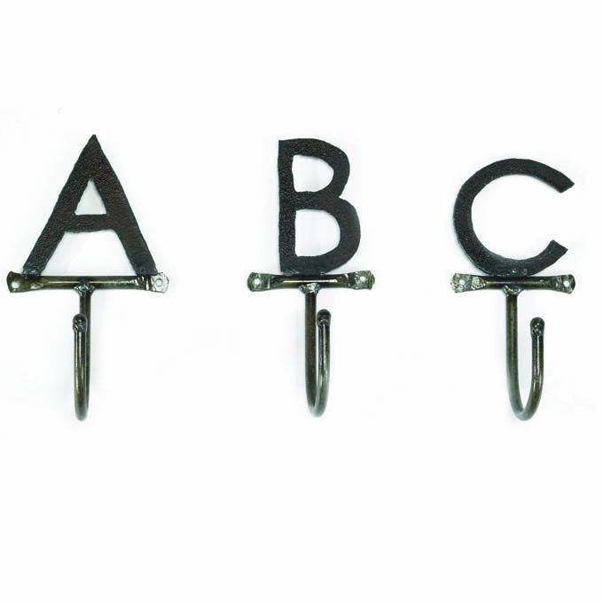 Letter Hooks Gatski Metal