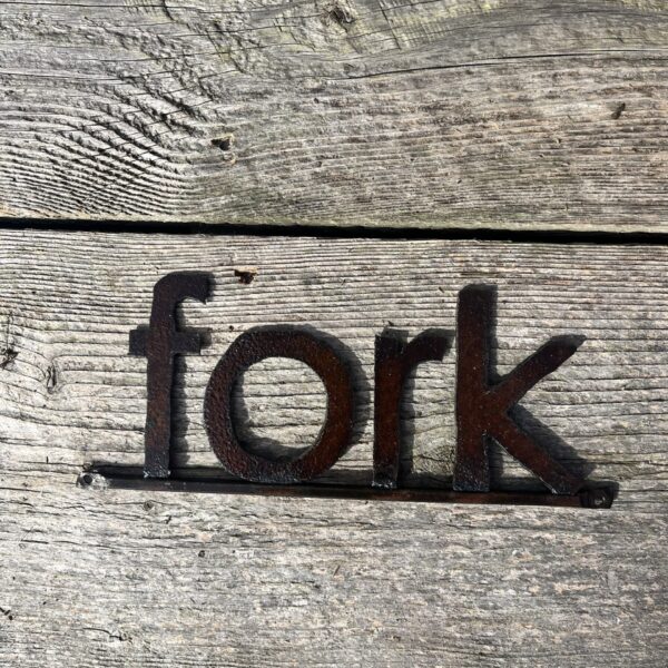 Fork Word Sign